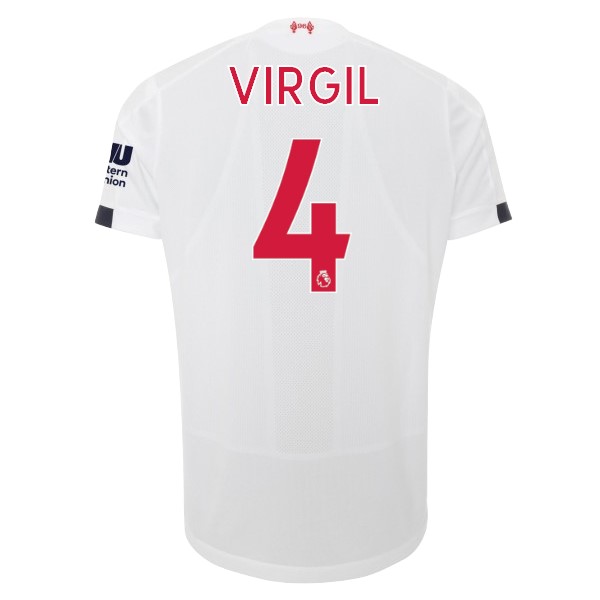 Camiseta Liverpool NO.4 Virgil 2ª 2019-2020 Blanco